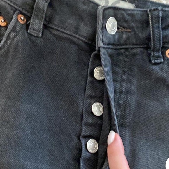 NEW, Free People We The Free Zuri Size 26 Mom Jeans Dusty Roads - Picture 4 of 6